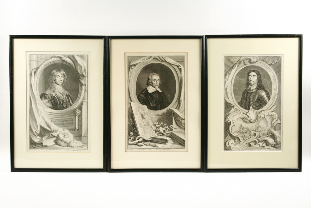 (5) EARLY ENGRAVED PORTRAITS - From