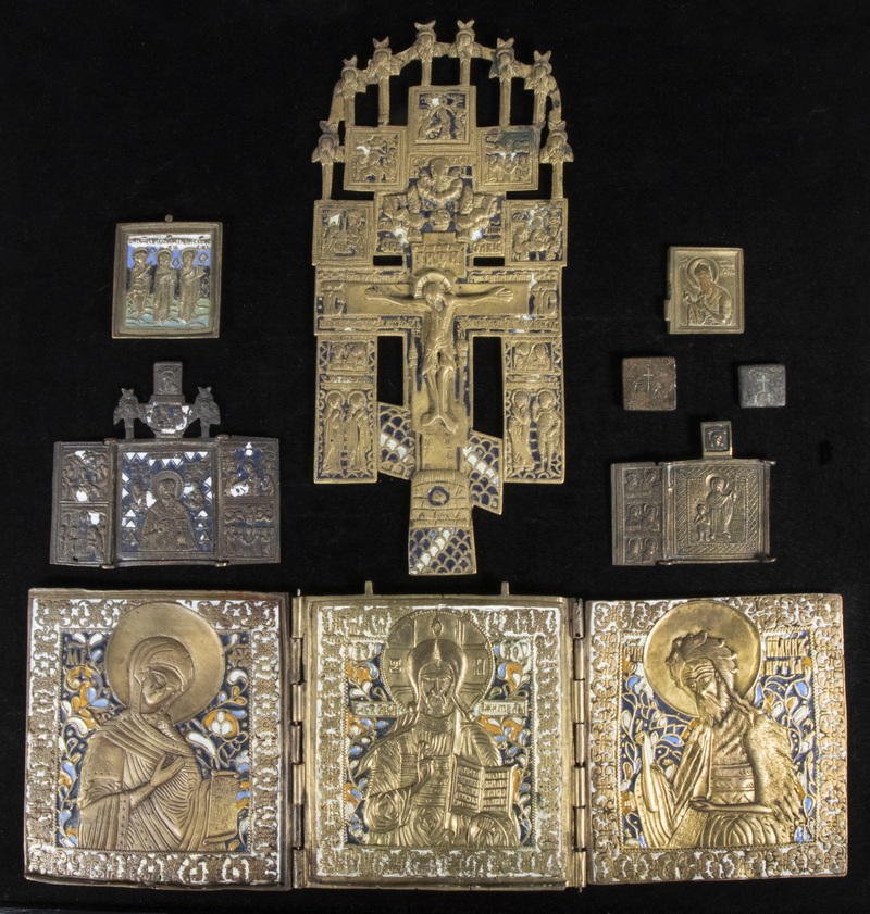 (5) EARLY GREEK ORTHODOX ICONS
