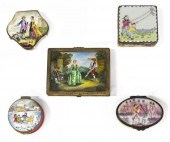 (5) ENAMELED MINIATURE TRINKET