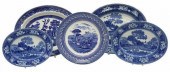 (5) ENGLISH BLUE & WHITE TRANS