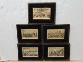 5 ENGLISH ENGRAVINGS, 1824, BY