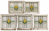 (5) ENGLISH STAINED &AMP; LEAD