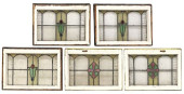 (5) ENGLISH STAINED &AMP; LEAD