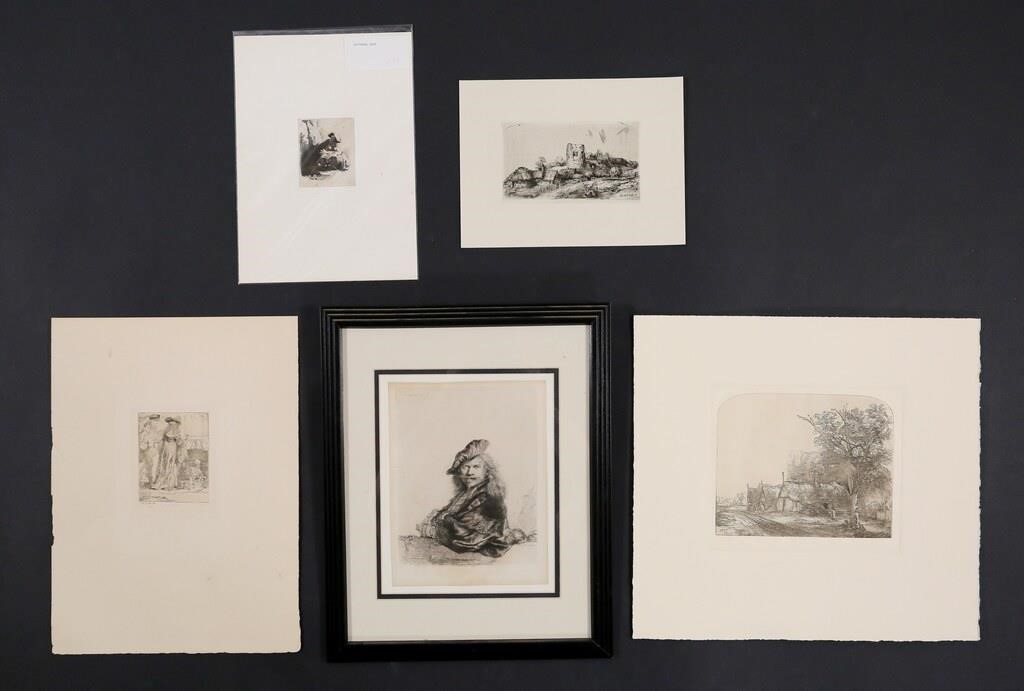 5 ETCHINGS AFTER REMBRANDTAfter