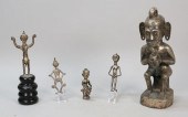 5 ETHNOGRAPHIC METAL SCULPTURE