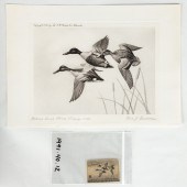 (5) FEDERAL DUCK STAMPS & LITH