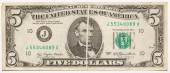 $5 FEDERAL RES NOTE PROMINENT