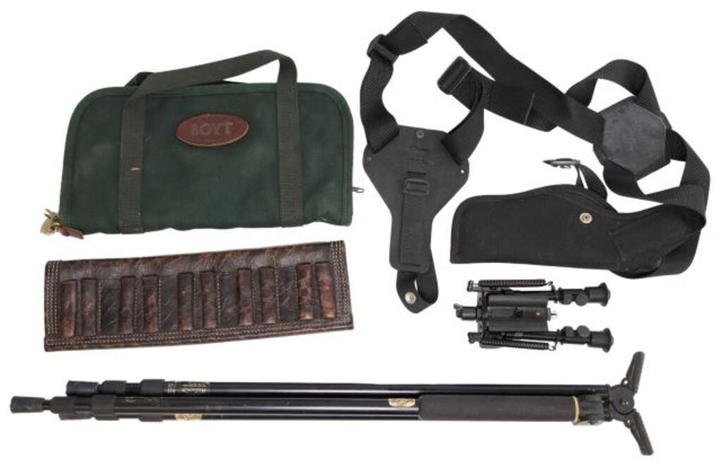 (5) FIREARM RELATED ITEMS, TRIPOD &