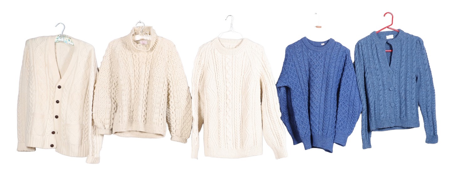 (5) Fisherman sweaters to include