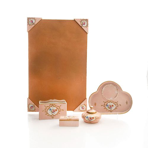 5 FLORAL CERAMIC DESK SETCard