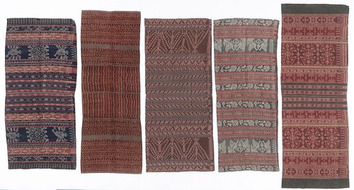 5 FLORES IKAT SARONGS5 women's