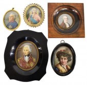 (5) FRAMED MALE PORTRAIT MINIA