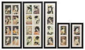 (5) FRAMED OFFSET COLOR PRINTS