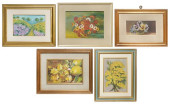 (5) FRAMED OIL PAINTINGS OF FL
