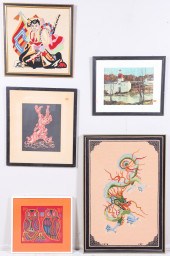 5 Framed Pictures 2 Asian them