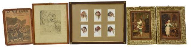 (5) FRAMED PRINTS, GIOVAN