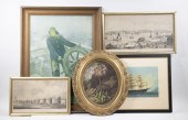 (5) FRAMED PRINTS Group of (5)