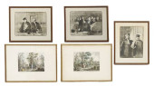 (5) FRAMED PRINTS, HONORE DAUM