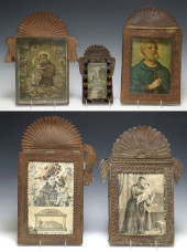 (5) FRAMED RELIGIOUS RETABLO P