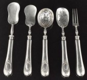 (5) FRENCH 950 SILVER CANAPE H