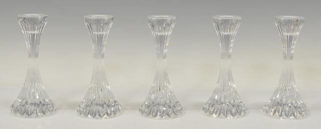 (5) FRENCH BACCARAT MASSENA CRYSTAL