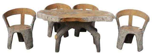 (5) FRENCH CAST STONE FAUX BOIS