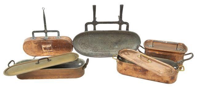(5) FRENCH COPPER KITCHENWARE &