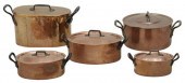 (5) FRENCH COPPER KITCHENWARE