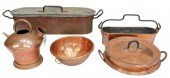 (5) FRENCH COPPER KITCHENWARE,