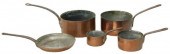 (5) FRENCH COPPER KITCHENWARE