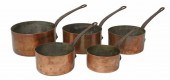 (5) FRENCH COPPER KITCHENWARE