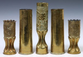 (5) FRENCH WWI-ERA TRENCH ART
