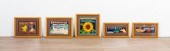 5 FRUIT CRATE LABELS5 framed f