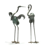 5 FT. BRONZE GARDEN STATUES OF