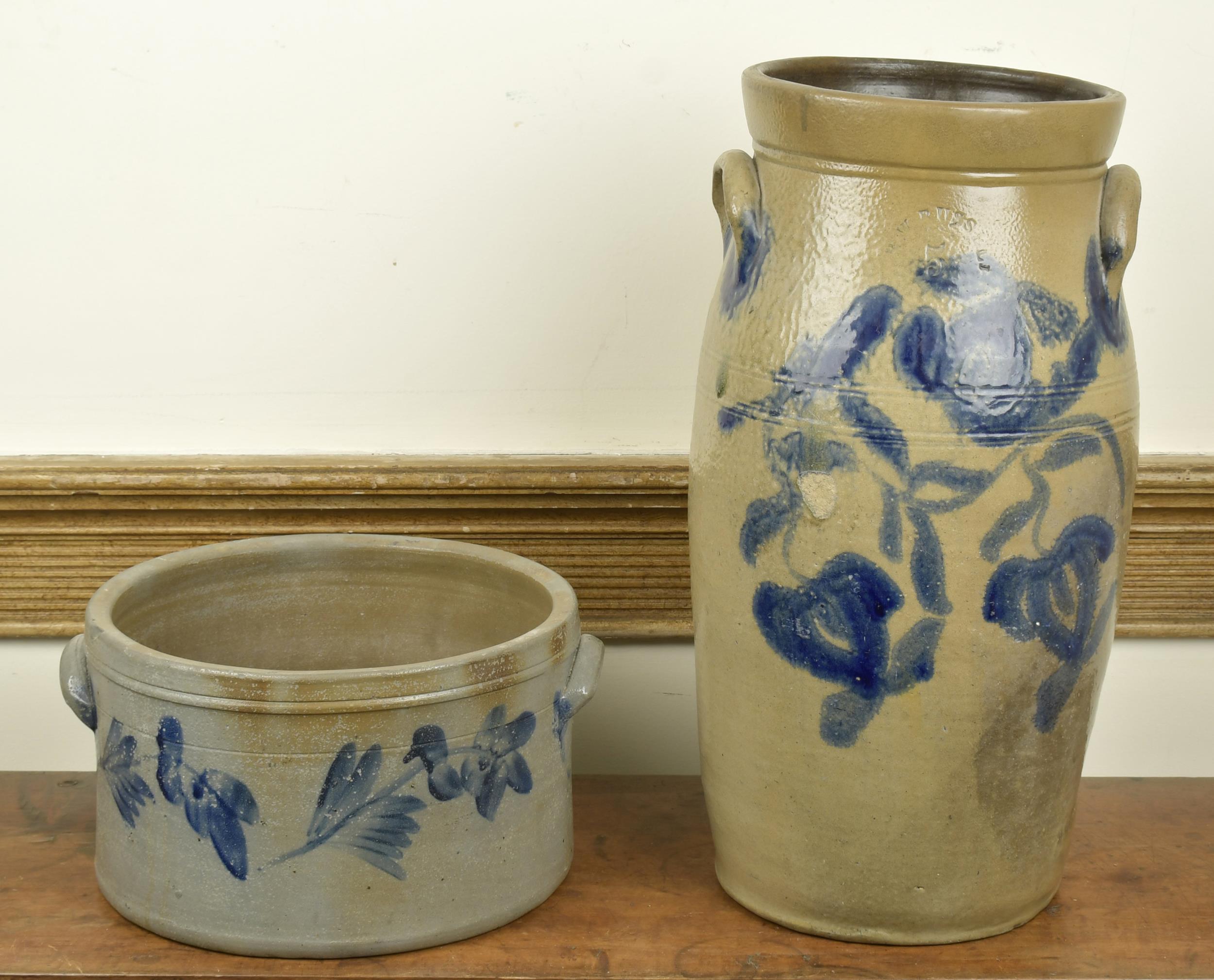 5 GAL. PA STONEWARE CHURN WITH