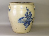 5 GALLON COBALT DECORATED STON