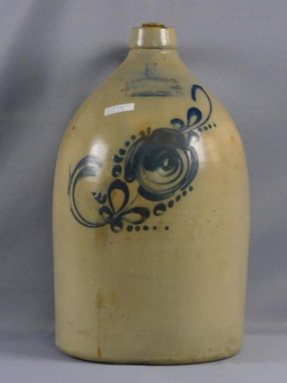 5 GALLONS STONEWARE JUG BY A. B.