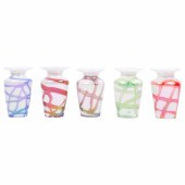 (5) Gary Levay art glass vases