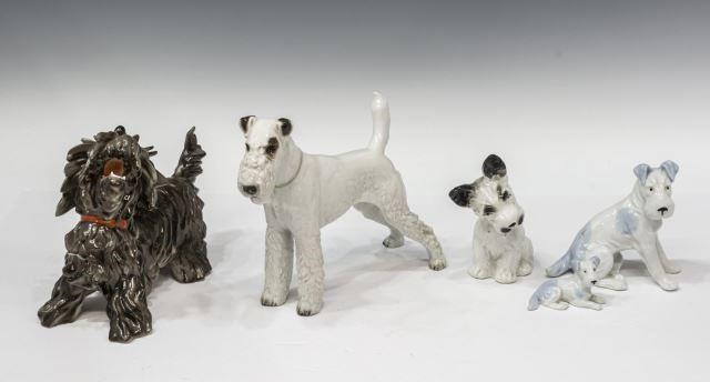 5) GERMAN PORCELAIN TERRIER DOG