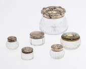 5 GLASS AND STERLING SILVER JA
