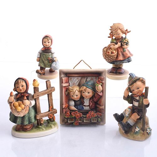5 GOEBEL HUMMEL FIGURINES, CHILDREN