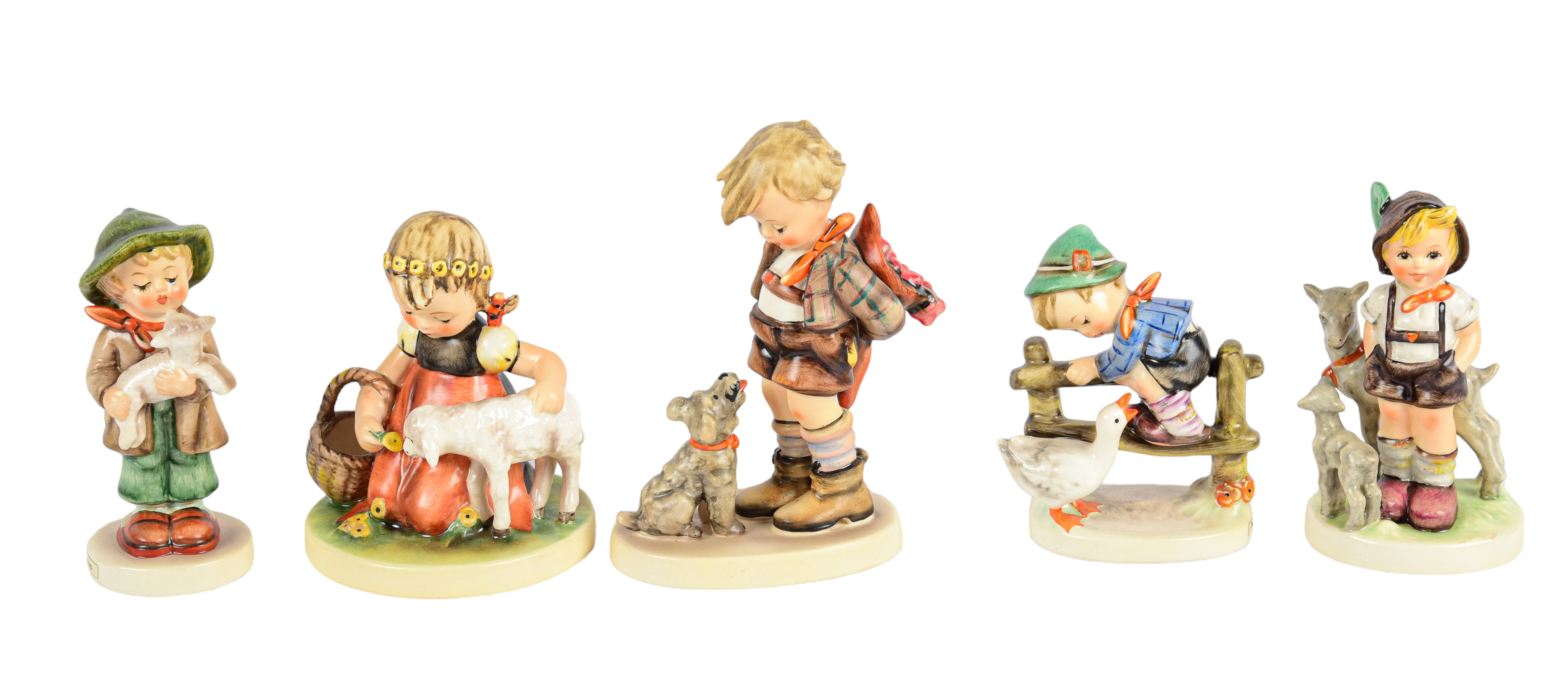 (5) Goebel Hummel porcelain