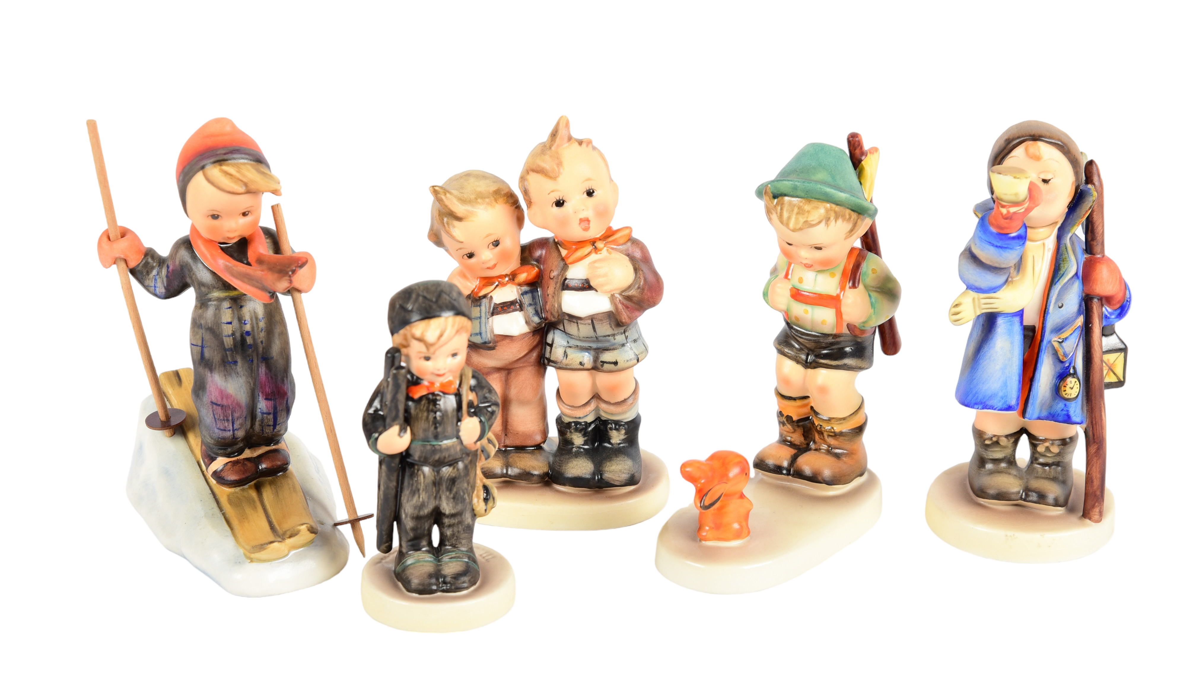 (5) Goebel Hummel porcelain