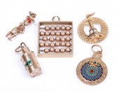 (5) Gold charms to include 10K