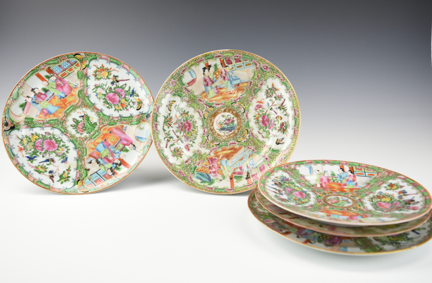 (5) GROUP OF CHINESE CANTON GLAZE