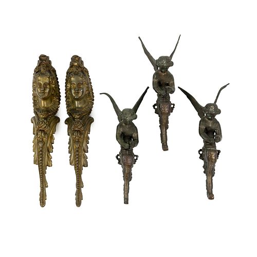 (5) GROUP OF FRENCH FIGURAL