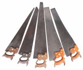 (5) H Disston & Sons hand saws