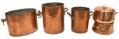 (5) HAMMERED COPPER KITCHENWAR