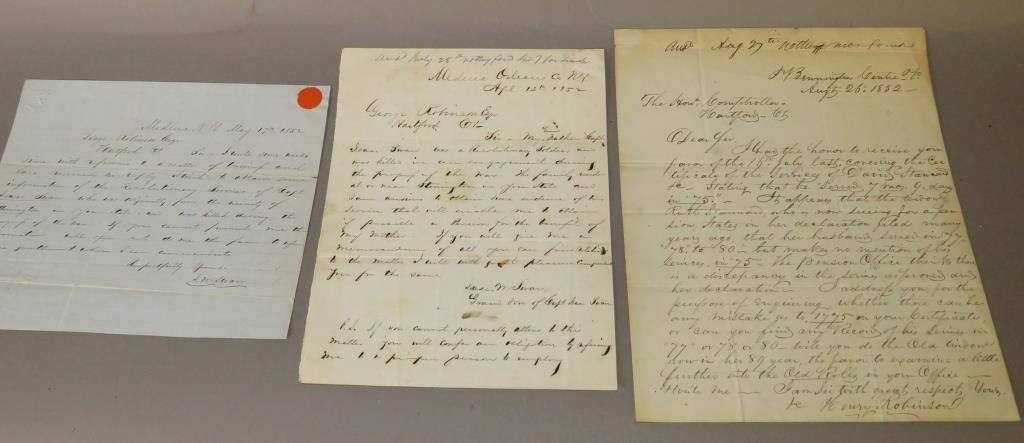 5 HAND WRITTEN LETTERS &