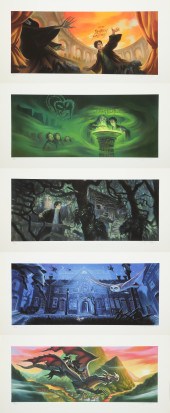 (5) Harry Potter giclee on pap